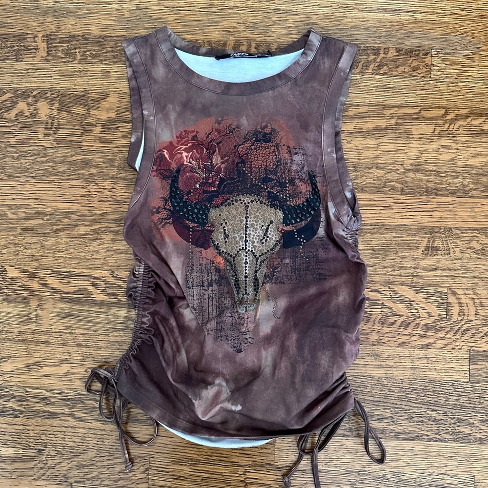 JADED LONDON RHINESTONE TOP